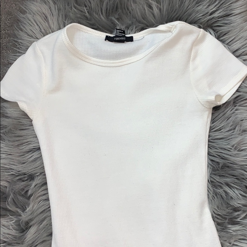 forever 21 white bodysuit